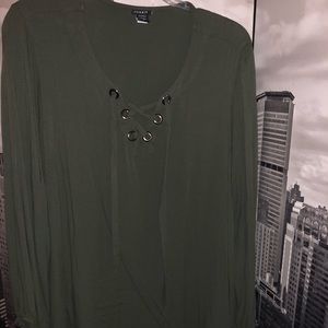 Army green long sleeve shirt